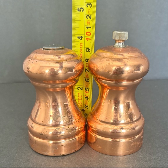 Olde Thompson Copper Tone Pepper Mill & Salt Shaker FRENCH COUNTRY FARMHOUSE - Picture 7 of 8